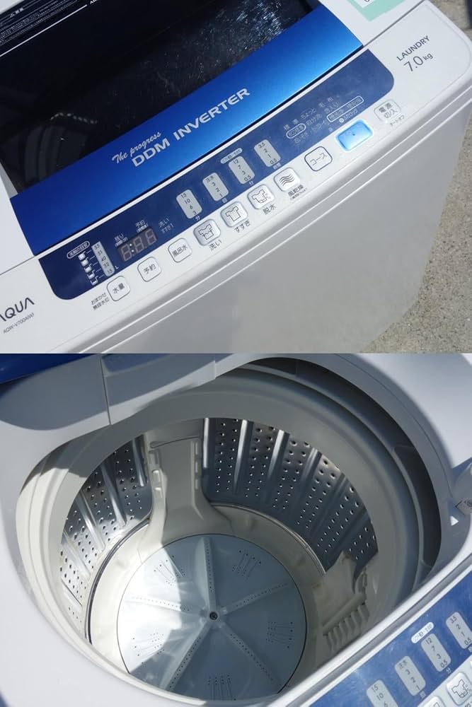 AQUA　全自動電気洗濯機　家庭用　AQW-V700A Amazon.co.jp: AQW-V700A(W) ホワイト : ホーム＆キッチン